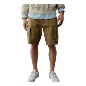 American Eagle Men’s Utility Cargo Shorts Size 36 Tan Beige Cotton Streetwear